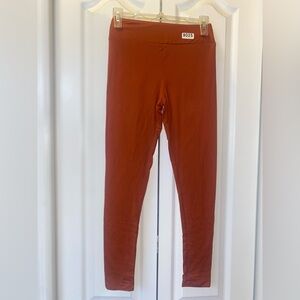 NEW LuLaRoe Solid Rust Orange OS Leggings 9025